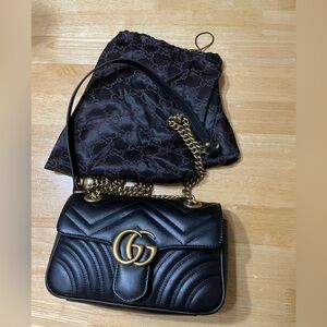 Authentic nearly new Gucci GG Marmont small shoulder bag